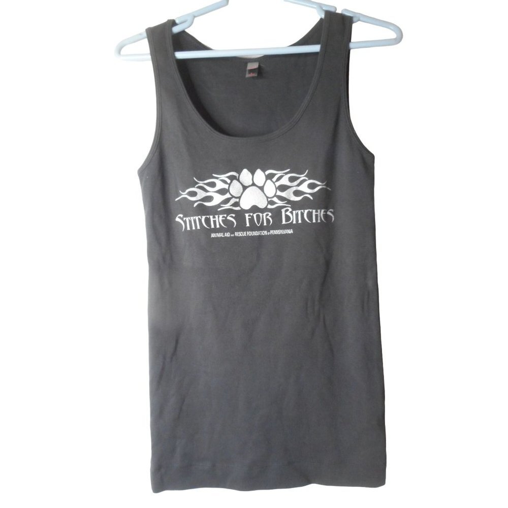 Stitches for Bitches Unisex Biker TANK BEATER Sz XL - Picture 2 of 3